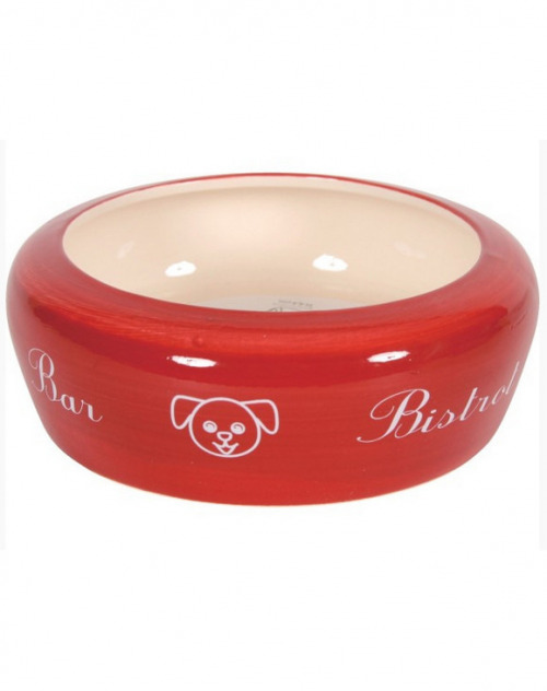 Miska ceramiczna BAR 13cm 0,3l kol.czerwony