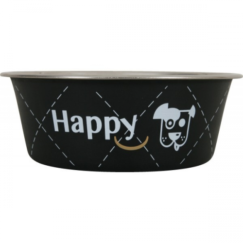 Zolux Miska dla psa Inox HAPPY 0,8L czarna